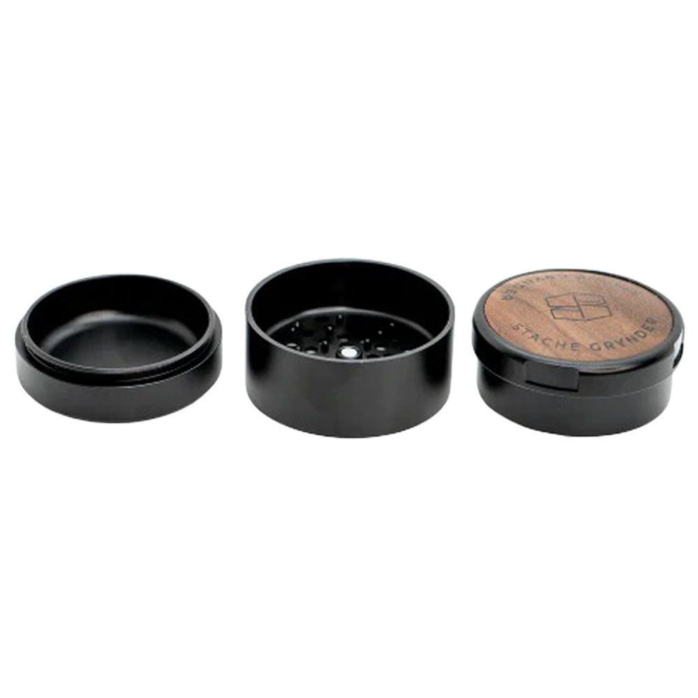 Stache Products Wood Lid Grynder | 3pc | 2.5&quot;